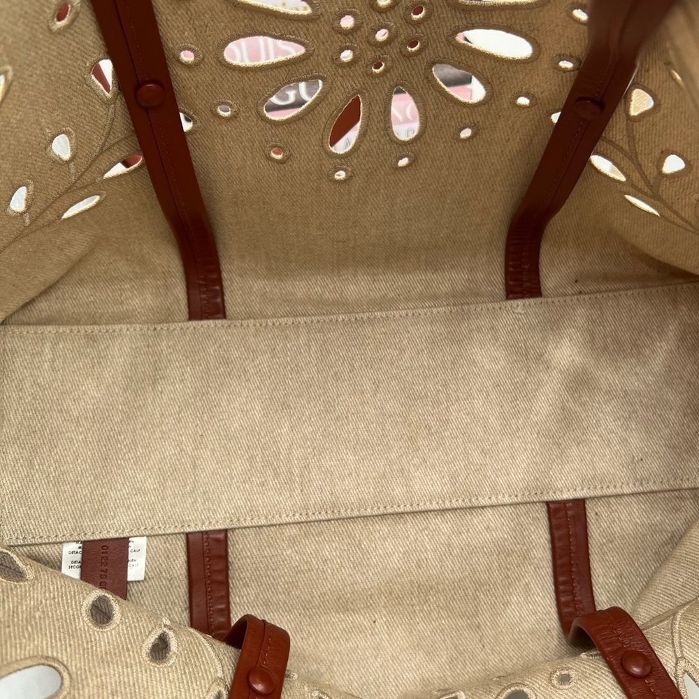 Chloé East-West Floral Linen Tote - EUC - Picture 13 of 15